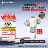 滨特尔（pentair）前置过滤器大通量家用全屋自来水管道40μm过滤器大流量水驱涡轮+反冲洗刮洗净水器 【自主安装】S160升级11T大通量