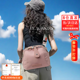 BLACKKISS女包帆布2026新款贝壳包单肩包斜挎包包休闲运动旅行徒步挎包布包 粉色款二休闲运动旅游可胸包腰包（优质版本）