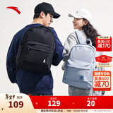安踏（ANTA）学霸包LT运动包 男女夏季双肩包百搭校园电脑背包中大学生书包 【休闲百搭】基础黑-1 约24L