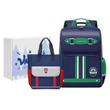 第九城堡礼盒书包小学生男孩护脊儿童书包1-3-6年级英伦风女生减负背包