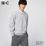 优衣库合作款男装女装宽松卫衣长袖运动衫休闲上衣481040 482310 482310/03灰色 M