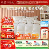 水星家纺羽绒被95%白鹅绒被子冬季加厚春秋被芯双人羽绒被200×230cm-500g