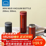 乐扣乐扣（LOCK&LOCK）不锈钢纤巧便携保温杯茶水杯车载商务杯子200ml红色LHC550