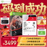 希捷（SEAGATE）NAS硬盘 10TB 256MB 机械硬盘 CMR垂直 静音低耗 数据恢复服务 3.5英寸 希捷酷狼 ST10000VN000