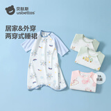 贝肽斯宝宝衣服春夏季薄款纯棉婴儿睡衣防踢被家居空调儿童睡裙连体衣