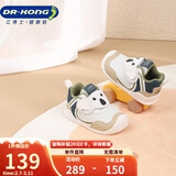 江博士学步鞋步前鞋秋季男童轻便婴儿童鞋B13243W010白/杏/绿19