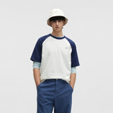 蕉内非常302Regular男女同款速干轻薄棉感圆领短袖休闲T恤春夏打底新 海军蓝拼暖白 M