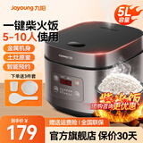 九阳（Joyoung）电饭煲家用5L大容量微压电饭锅多功能智能预约大功率土灶原釜球胆内胆柴火饭蒸饭锅4-5-8-10人 50FZ821【升级球胆大容量柴火饭】 5L