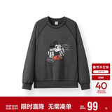 森马（Semir）迪士尼米奇家族合作系列卫衣男做旧复古2025春季宽松109125116105