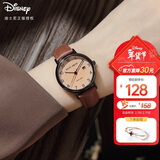 迪士尼（Disney）手表女款简约气质ins风带日历防水复古小棕表中学生考试女士手表
