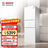 博世（BOSCH） 274升 三门冰箱小型电冰箱混冷无霜维他保鲜玻璃面板（白色）KKU28S20TI