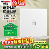 罗格朗（LEGRAND）开关插座 简悦系列陶瓷白色 86型墙壁插座 一位六类电脑网络插座