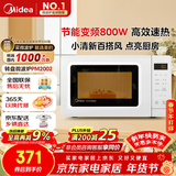 美的（Midea）变频小清新微波炉 液晶屏幕 磨砂面板 小型20L家用 匠心工艺（PM2002）