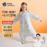 贝肽斯儿童睡袋暖姜恒温分腿睡袋宝宝防踢被中大童睡衣双层 弗里德3XL