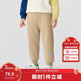 巴拉巴拉儿童长裤男童女童加厚加绒裤子2025秋冬亲子百搭束脚休闲裤子潮流