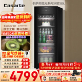 卡萨帝（Casarte）揽光189L风冷无霜冰吧家用冷藏柜保鲜柜大容量多功能客厅小冰箱小型冰柜DS0189WLC5SD1U1国家补贴