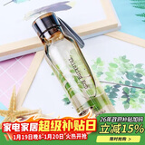 乐扣乐扣（LOCK&LOCK）ECO户外运动水杯户外便携塑料水壶男女学生杯子550ML棕色