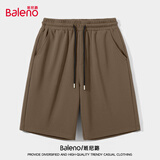班尼路（Baleno）短裤男夏季重磅纯棉休闲百搭男士五分裤外穿宽松大码运动透气中裤