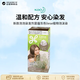 花王（KAO）liese泡泡染发剂染发膏雾霾灰色植物泡沫染新款115ml温和染发日本