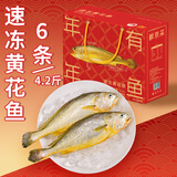 鲜京采速冻黄花鱼2100g/6条装   宁德地标认证 大黄鱼礼盒