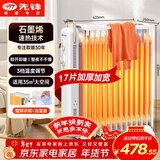 先锋石墨烯取暖器电暖器电暖气片家用电热油汀17片全屋升温智能恒温低噪加厚宽片烘衣加湿DYT-Z21pro