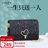 viney牛皮包包女包洋气斜挎链条包轻奢单肩包生日礼物高级感送女友老婆