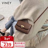 viney牛皮包包女包斜挎包小包洋气品牌单肩包生日情人节礼物送女朋友