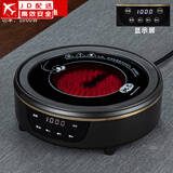 正扬电陶炉煮茶器家用玻璃煮茶壶烧水壶智能抽水一体煮茶炉电触屏保温 经典(触屏-描金)智能-黑色