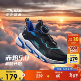 安踏儿童跑步鞋男童冬季革面赤焰运动旋钮扣跑鞋子A12435523NH