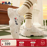 斐乐猫爪鞋女鞋老爹鞋休闲鞋女休闲复古厚底运动鞋 猫爪四代-AW古白色/白天鹅 37.5