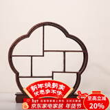 容山堂 颐阁实木茶杯架子茶具收纳架茶具架茶壶架茶宠小博古架鸡翅木 鸡翅木博古架-湛蓝