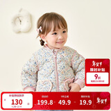 巴拉巴拉儿童羽绒服三防衣服轻薄棒球领外套男女童装2025新款秋冬装碎花萌