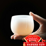 不拙单丽华老师茶杯陶瓷主人杯单杯羊脂玉白瓷功夫茶杯冰种冻玉禅定杯