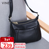 viney包包女包牛皮斜挎包妈妈中老年洋气单肩生日情人节礼物送女友老婆