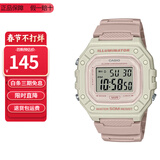 卡西欧（CASIO）卡西欧手表小方块防水数显电子表狂飙安欣同款男女学生运动手表 W-218HC-4A2
