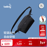 Bellroy澳洲 Lite Sling 7L 新款骑行胸包磁吸机能斜挎包轻行包 墨黑色7L【热销】