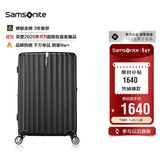 新秀丽（Samsonite）行李箱28英寸拉杆箱竖条纹大容量旅行箱包托运密码箱黑色GU9