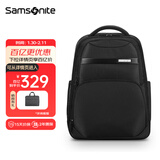 新秀丽（Samsonite）电脑双肩包男士通勤商务双肩背书包大容量轻商务送男友\NU0*09001 黑色-可放15.6英寸电脑-联保两年