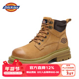 Dickies马丁靴男靴2025秋冬百搭靴子男女情侣大黄靴加绒厚底增高鞋工装靴 土黄 39 【偏大一码，适合运动鞋40】