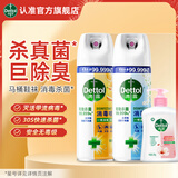 滴露（Dettol） 消毒杀菌喷雾灭活流感H1N1病毒酒精马桶鞋子杀菌除臭衣物去异味 铃兰+柑橘 454ml 2瓶 加250g洗手液
