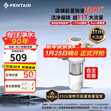 滨特尔（pentair）前置过滤器大通量家用全屋自来水管道40μm过滤器大流量水驱涡轮+反冲洗刮洗净水器 【自主安装】S160升级11T大通量