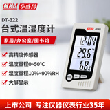 华盛昌（CEM）DT-322电子温湿度计带时间办公家用室内外温湿度测温记录仪