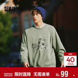 森马（Semir）迪士尼米奇家族合作系列卫衣男做旧复古2025春季宽松109125116105