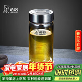 希诺玻璃杯单层加厚大容量家用办公泡茶杯子男车载水杯XN-6017L 530mL