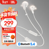 JBL TUNE 235BT 半入耳式耳机 颈挂式蓝牙耳机 蓝牙耳麦 防水设计 适用苹果小米 新年礼物 推荐 白色