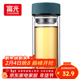 富光 男女士双层玻璃杯 高硼硅泡茶杯 茶水分离水杯带茶隔杯子500ml