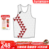 亚瑟士刘德助同款 田径精英Asics男子专业训练运动马拉松背心速干比赛服 2011D656-100/上装 L