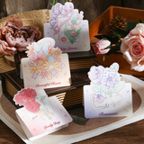 佳妍生日花束贺卡 214情人节38妇女节立体祝福卡片心愿卡贺卡10张 