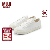 MUJI男女通用不易疲劳不易沾水运动鞋无性别男款女款小白鞋帆布鞋新品 米白色 36 /230mm（尺码偏大拍小一码）
