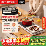 松下（Panasonic）聚嗨盘多功能料理锅电烤盘 家用烧烤左右独立控温升级加热火锅一体聚嗨锅 NF-MH1-N